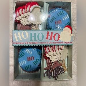 Meri Meri HO HO HO Christmas cupcake decorating lot